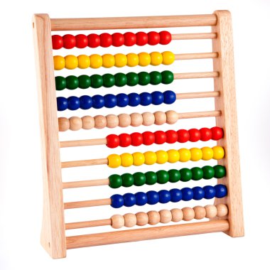 ahşap çerçeve ile Abacus