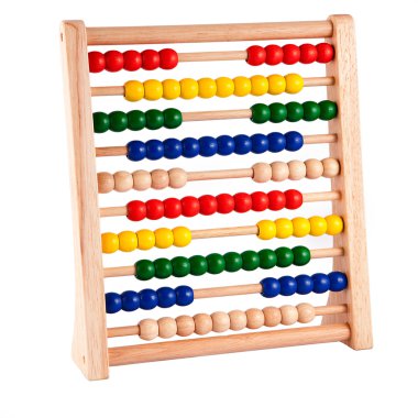 Abacus With Bright Colored Beads clipart