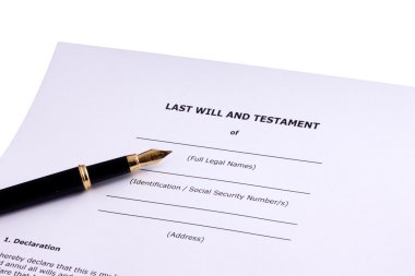 Last Will and Testament clipart