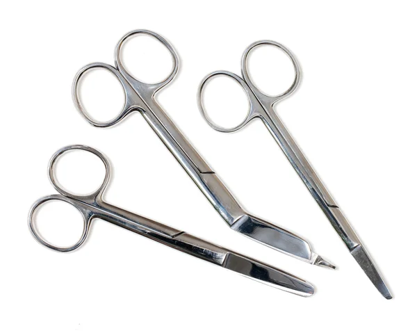 Set of Three Surgical Scissors — Stock Photo, Image