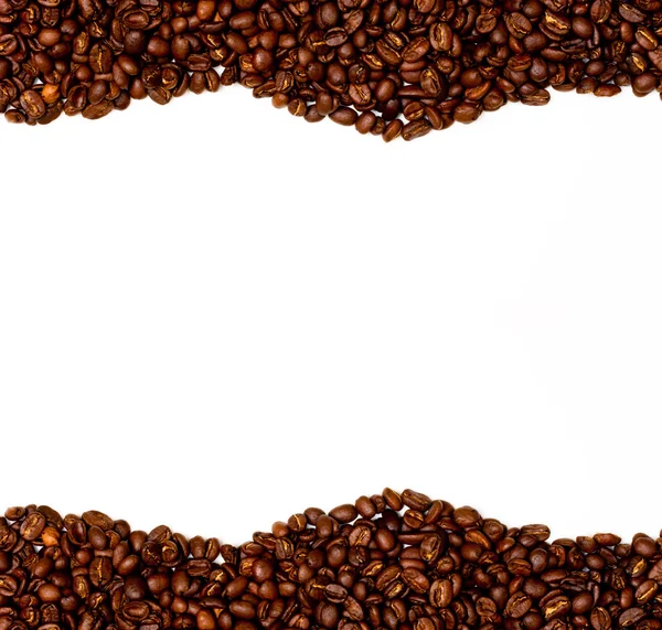 Kaffeebohnenrand — Stockfoto