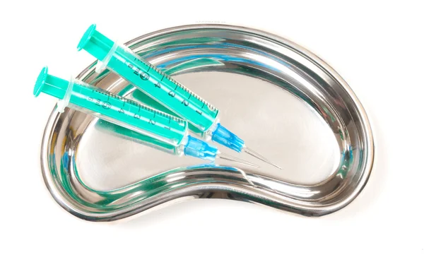stock image Two Green Syringes