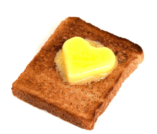 Toast s máslem Royalty Free Stock Fotografie