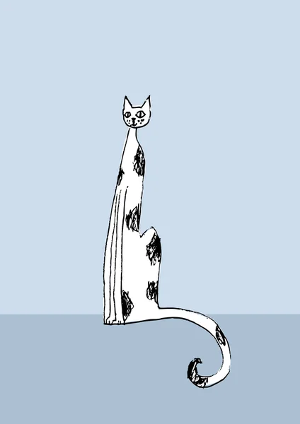 Katzen-Illustration — Stockvektor