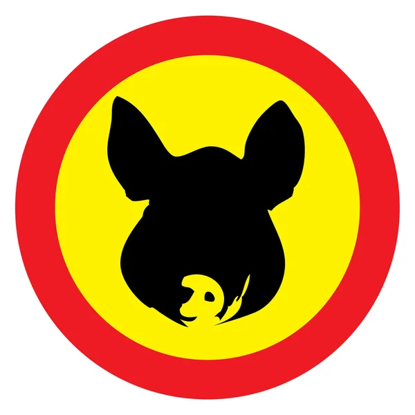 Swine warning — Stock Photo, Image