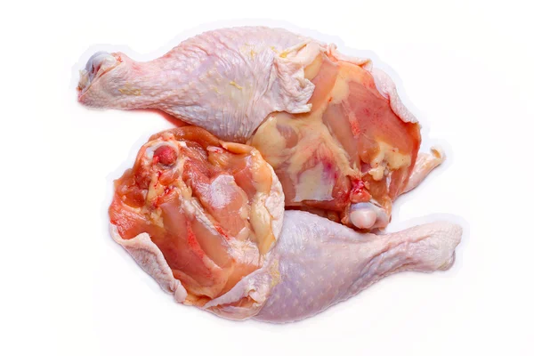 Gambe di pollo crudo — Foto Stock