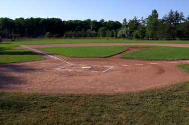 Baseball Field Shadows clipart