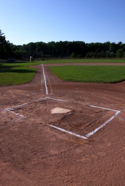 Baseball Field at Dusk clipart