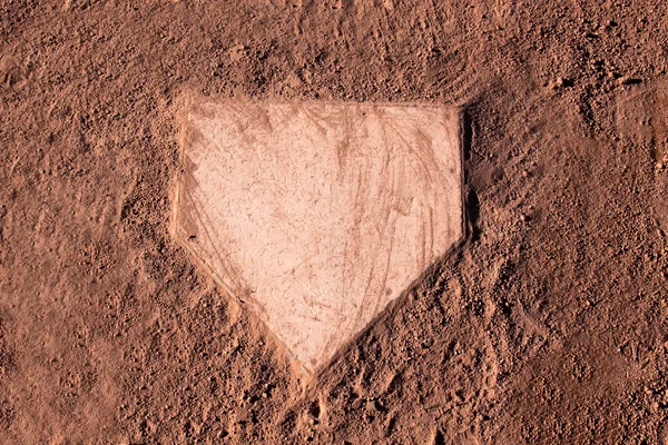 Dusty Home Plate — Stock Photo, Image