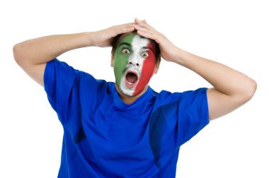 Italian football fan clipart