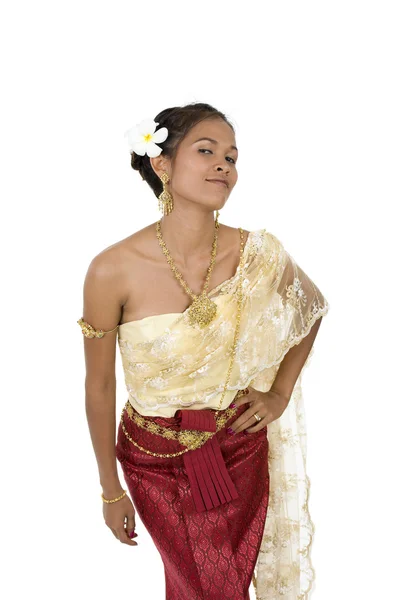 Mulher tailandesa em roupas tradicionais — Fotografia de Stock