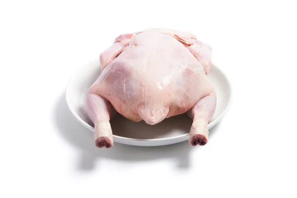Raw Chicken on Plate — Stock Photo, Image