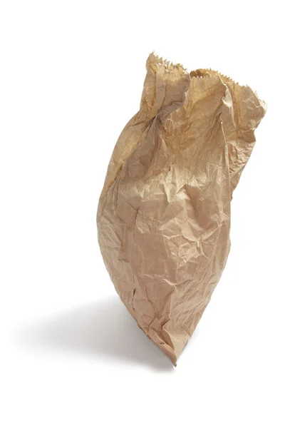Crumpled Brown Paper Bag — Stock Photo, Image