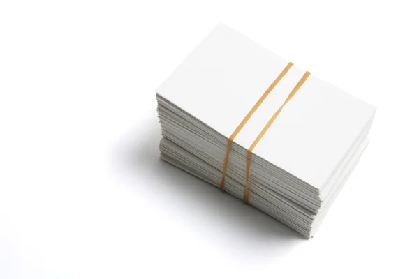 Стопка именных карточек — стоковое фото