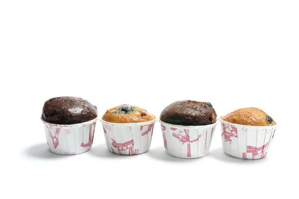 Fila de Mini Muffins — Fotografia de Stock