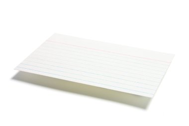 Index File Card clipart