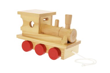 Wooden Toy Train clipart