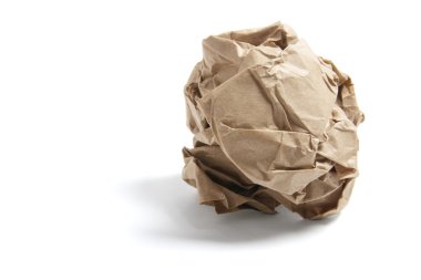 Scrunched Paper Bag clipart