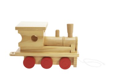 Wooden Toy Train clipart