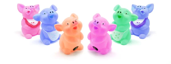 Rubber Pigs — Stock Photo, Image