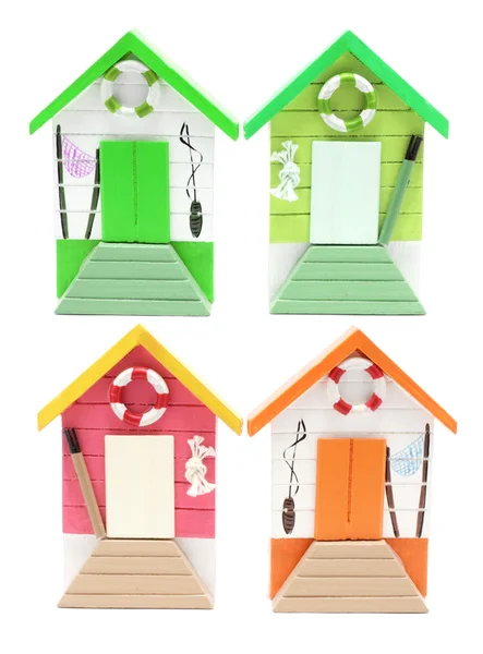 Miniatűr tengerparti házak — Stock Fotó