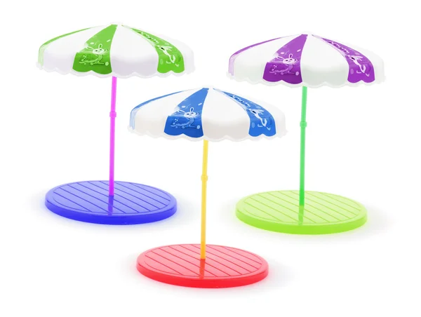 Miniatuur paraplu staat — Stockfoto