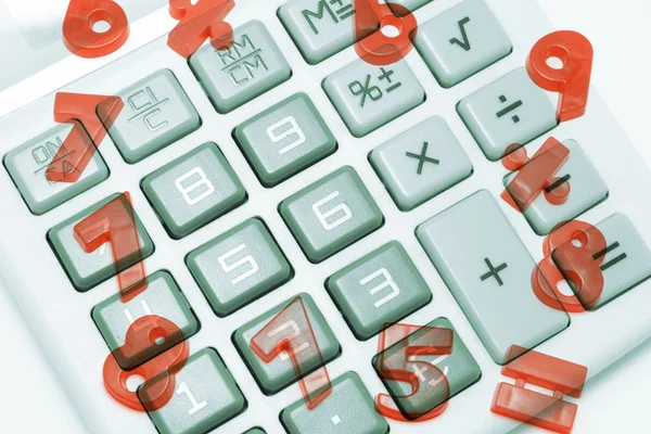 Calculator and Numbers — Stock Photo, Image