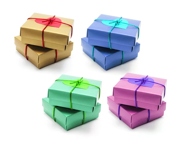 Gift Boxes with Love Heart — Stock Photo, Image