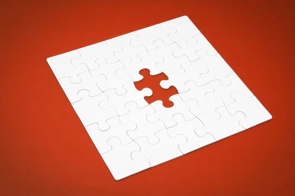 Jigsaw Puzzle with Missing Piece — Stock Photo, Image