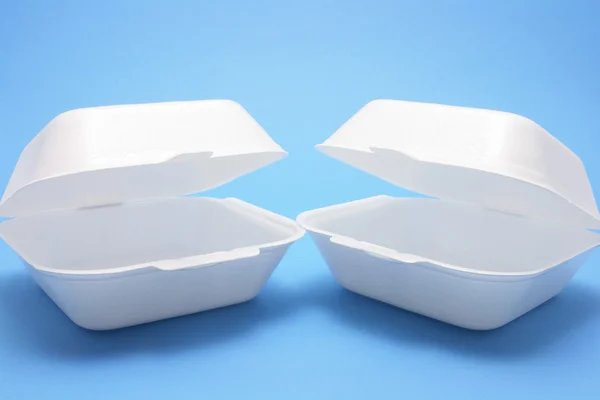 Boîtes alimentaires en polystyrène — Photo