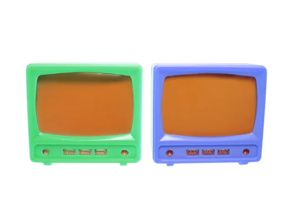 Plastic Miniature TV Sets — Stock Photo, Image
