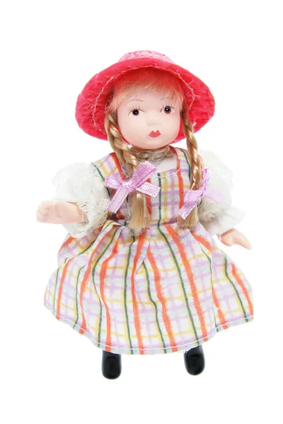 Muñeca con Sombrero Rojo — Foto de Stock