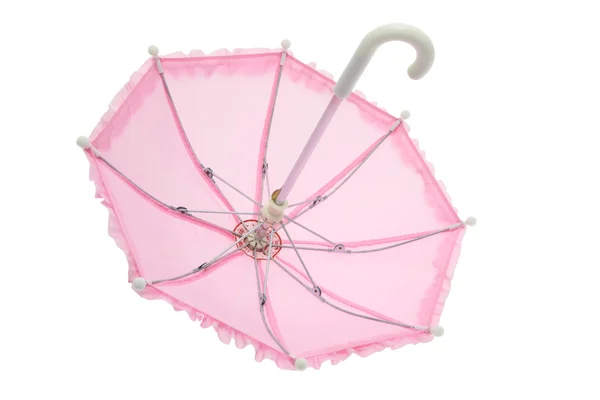 Pembe fırfırlı şemsiye — Stok fotoğraf