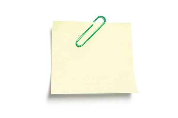 Post It Note Paper con fermaglio — Foto Stock