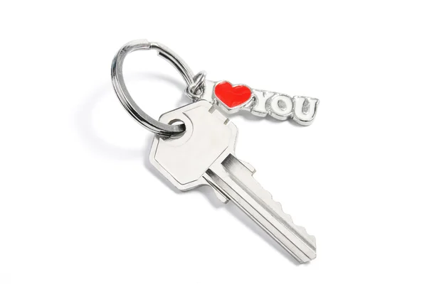 Schlüssel mit ich liebe dich Tag — Stockfoto