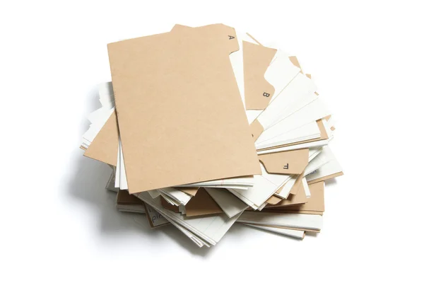 Pile of Index Files — Stock Photo, Image