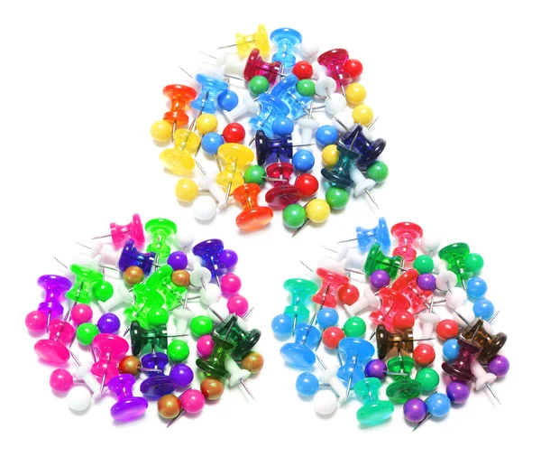 Pushpins multicoloridos — Fotografia de Stock