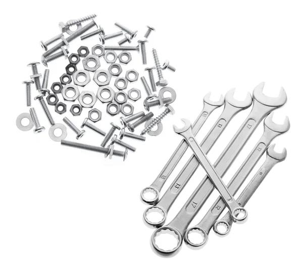 Spanners, Bolts and Nuts — Stock Photo, Image