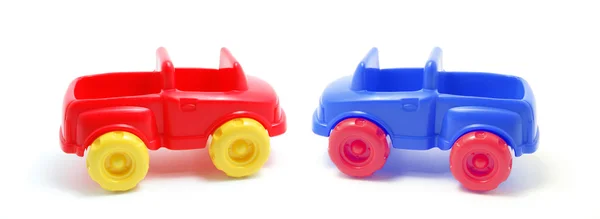Automobili giocattolo di plastica — Foto Stock