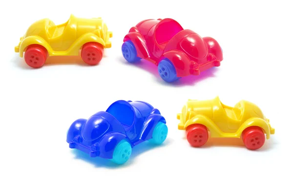 Coches de juguete de plástico —  Fotos de Stock