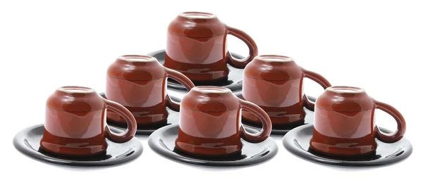 Teáscsésze és csészealjak — Stock Fotó