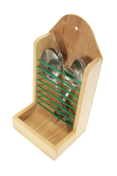 Cutlery in Utensil Holder — Stock Photo, Image