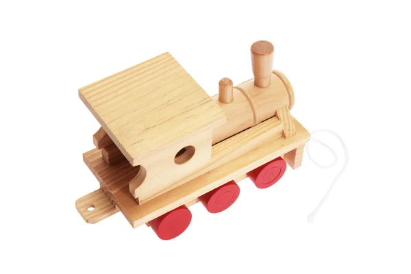 Ahşap oyuncak tren — Stok fotoğraf