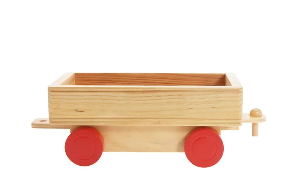 Carrello giocattolo in legno — Foto Stock