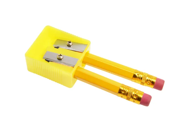 Pencils and Sharpener — Stock Photo, Image