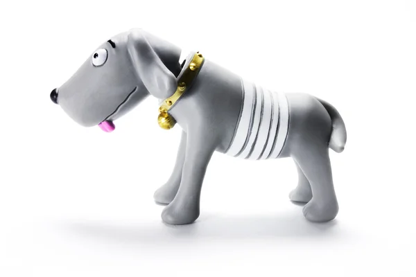 Figurina di plastica cane — Foto Stock