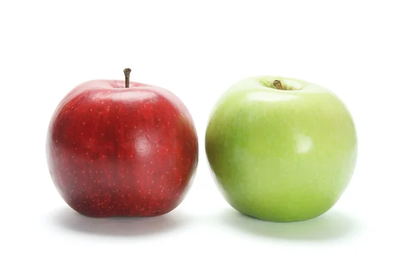 Vörös és zöld alma — Stock Fotó