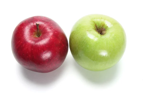 Czerwone i zielone jabłka — Zdjęcie stockowe