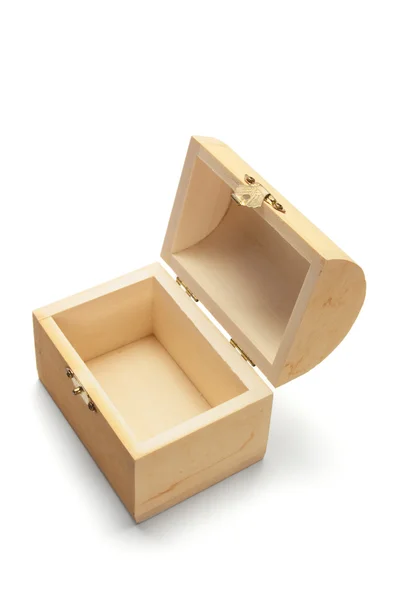 微型木制宝盒 — 图库照片