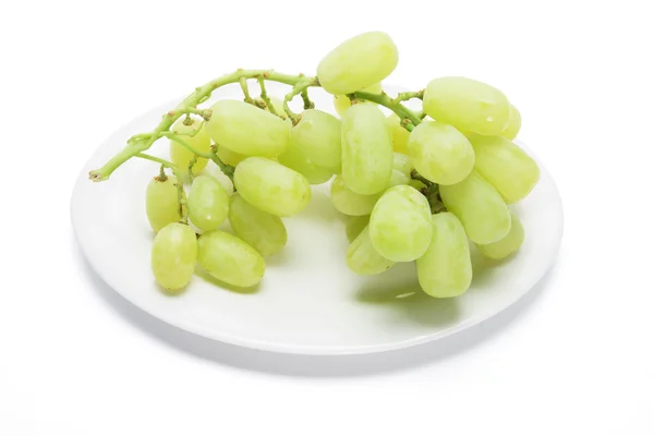Plate of Green Grapes — Stock Photo, Image